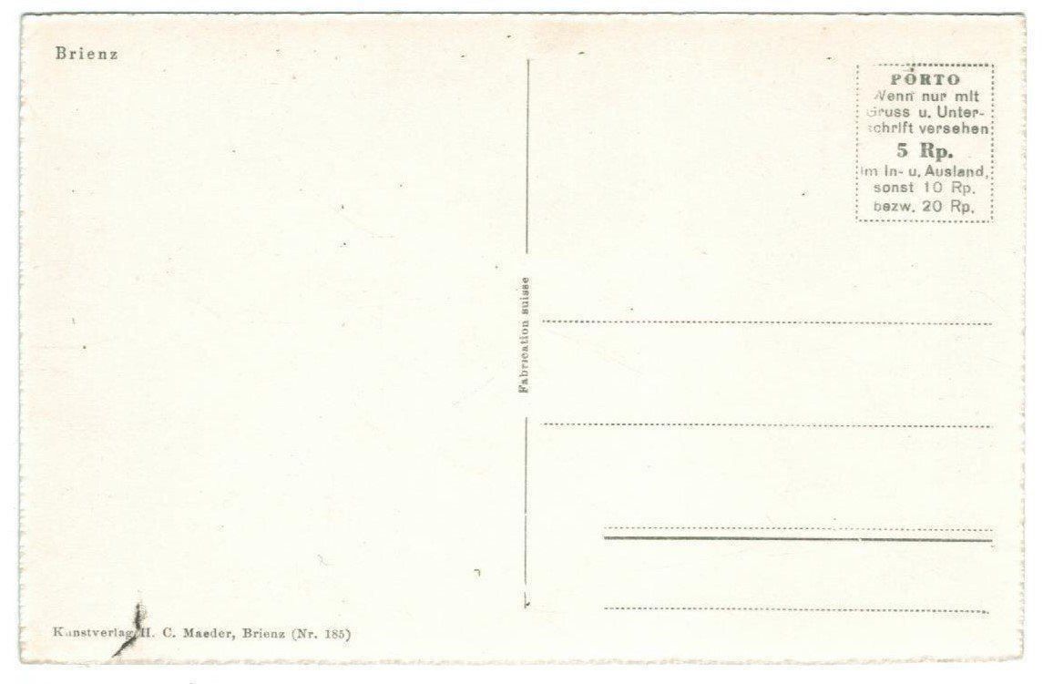 Cartes postales: AK Brienz – D'occasion à Zürich par tol_b7c7 1