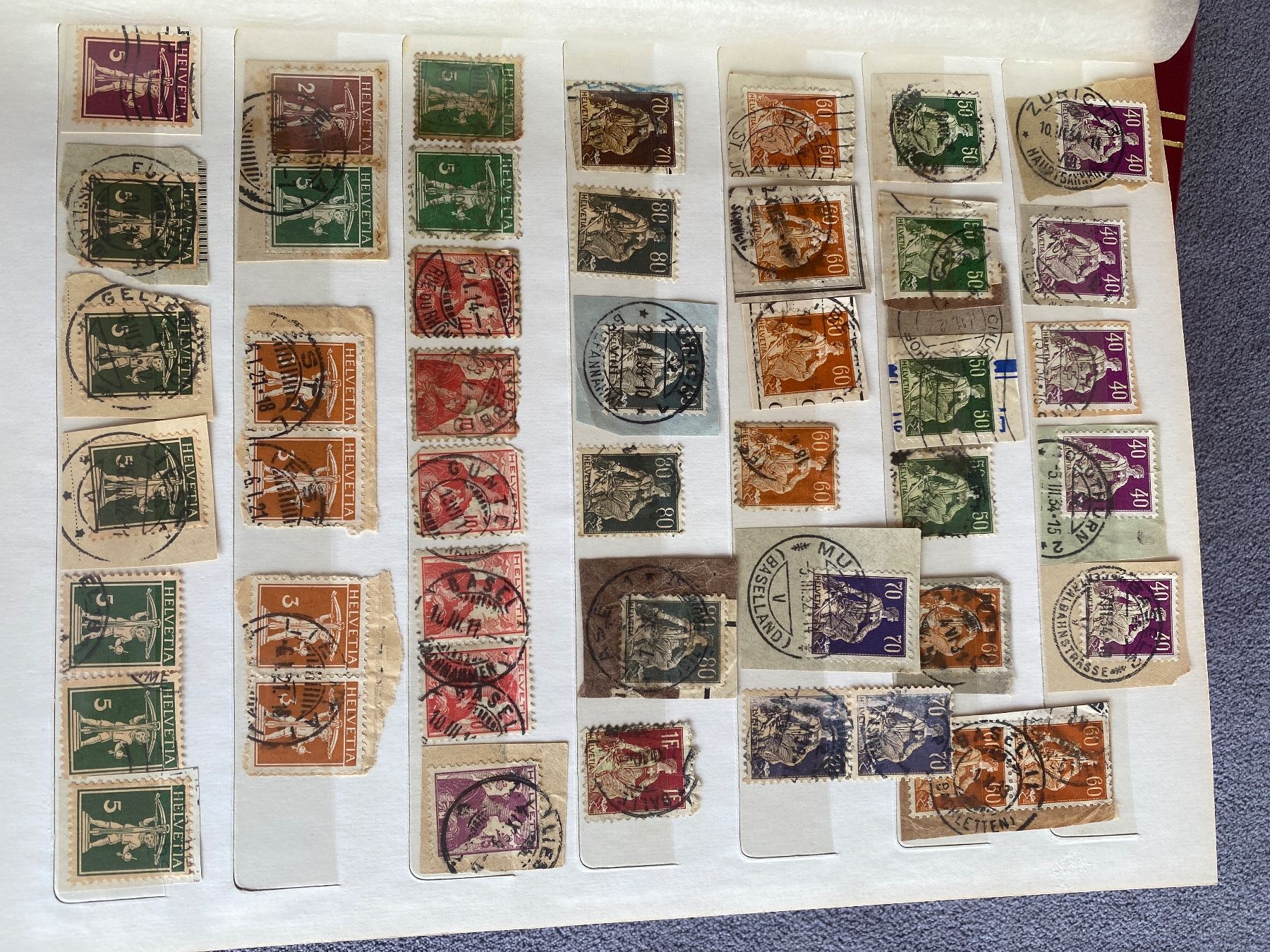 Alle Briefmarken: Briefmarken Sammlung Schweiz ca. 500 Stücke gemischt – Gebraucht aus Böckten von Saluki511