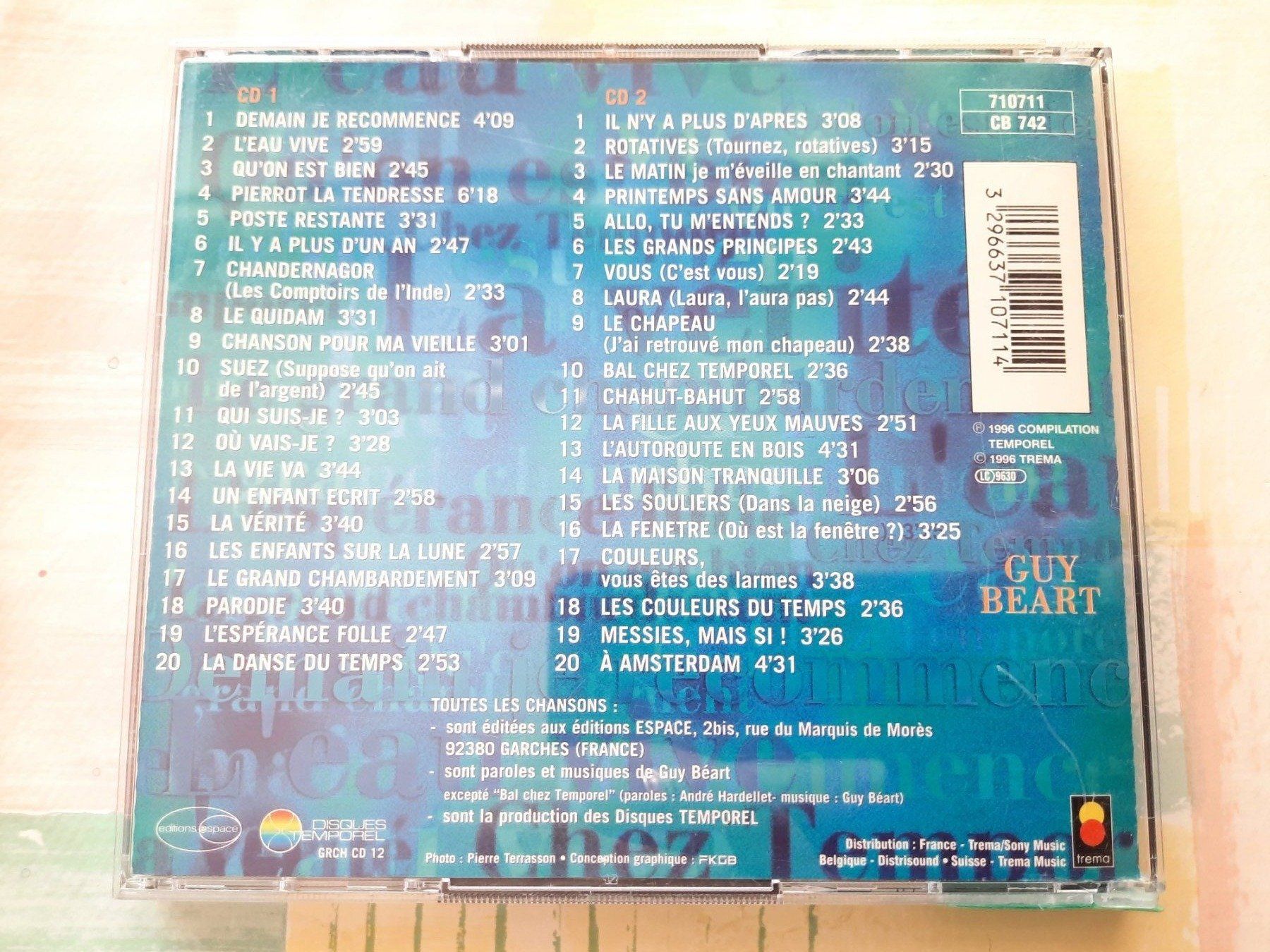 CD: CD Guy Béart - Les grandes chansons – Usato da Pully venduto da bro_n52j 3