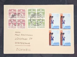 CL25 Enveloppe + Timbre Danemark 1954