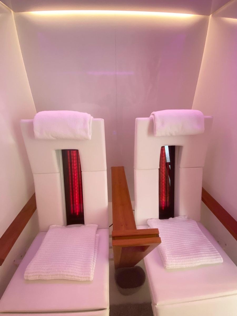 Sauna & Zubehör: b-intense Infrarotkabine ZEN Lounge 2 – Neu (gemäss Beschreibung) aus Obernau von SIGGEW 5