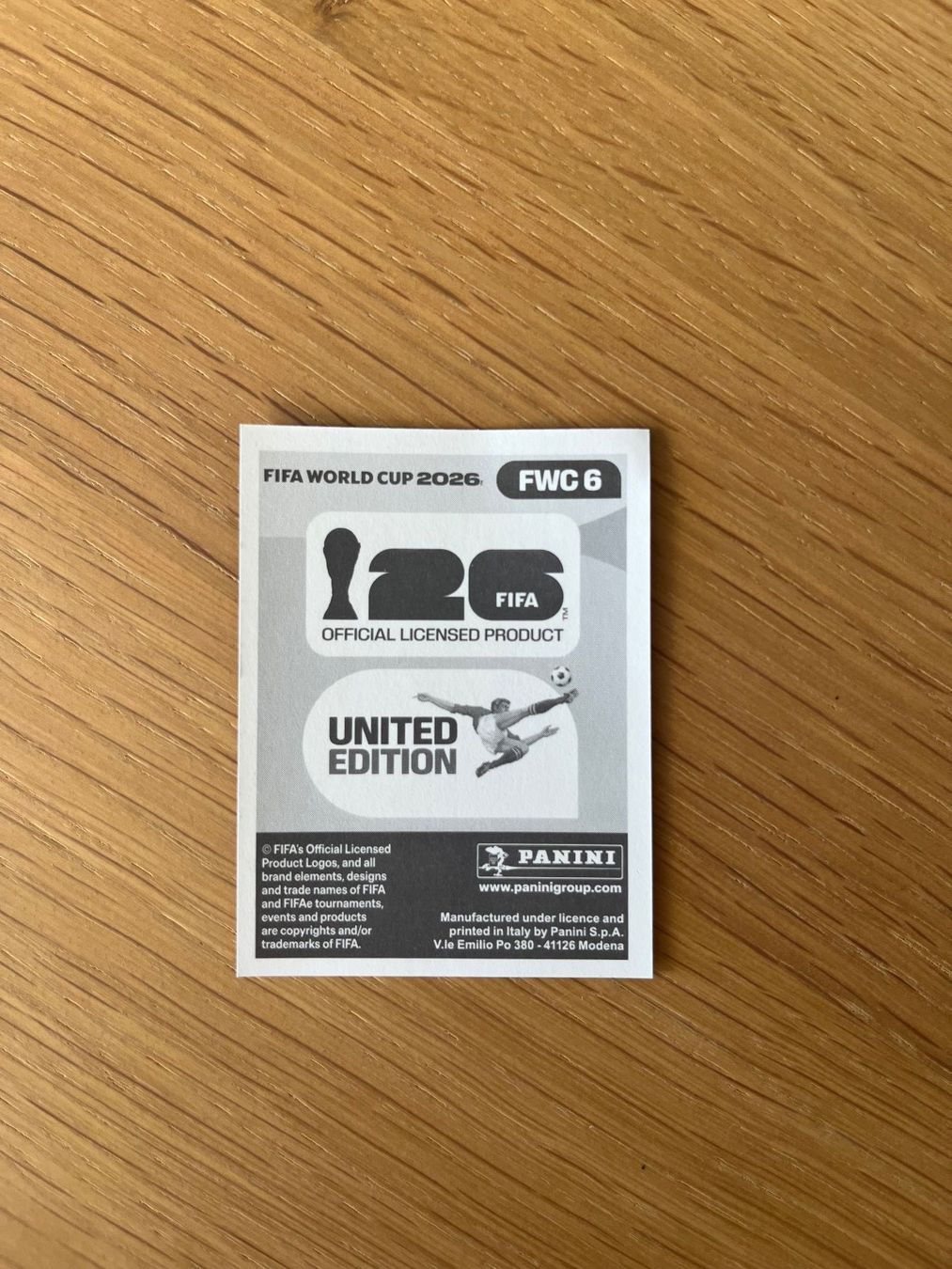 Panini Carte collezionabili: Panini WM 2026 Sticker FWC 6 – Nuovo e nell'imballaggio originale da Luzern venduto da strandbar90 1