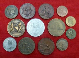 Tolle Sammlung von 13 Stück Medaillen Schweiz ab 1856