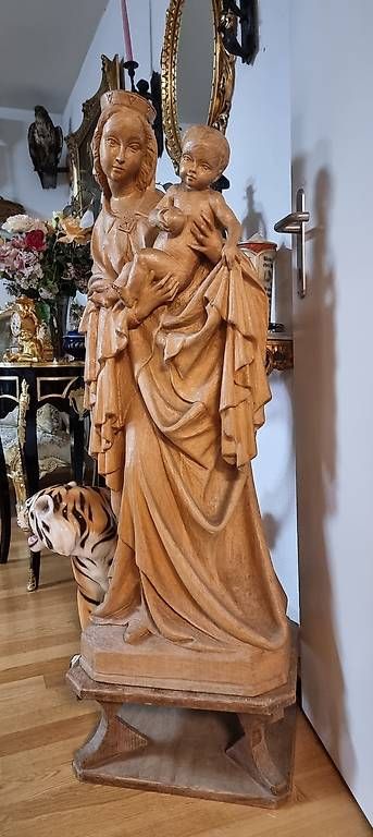 Sculture & Statue: Antike geschnitzte Madonna Statue, XXL – Usato da Kaufdorf venduto da Nati-Nati 1