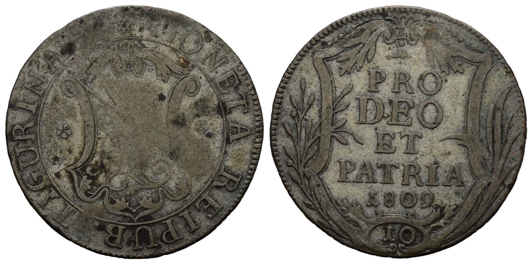 Tutti le monete: Zürich 10 Schilling 1809  /958 – Usato da Trimbach venduto da Solothurn1