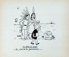 Jean Effel (1908-1982) Cartoonist - Lithographie