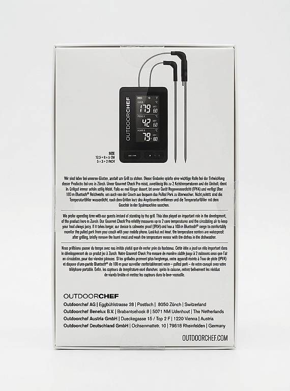 Outdoorchef Autres articles pour la maison: Outdoorchef Gourmet Check Pro Bluetooth Fleischthermometer – D'occasion à Andwil SG par hen_hkw7 2