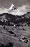 Vintage Zermatt Postkarte - Matterhorn Gruss aus 1943!
