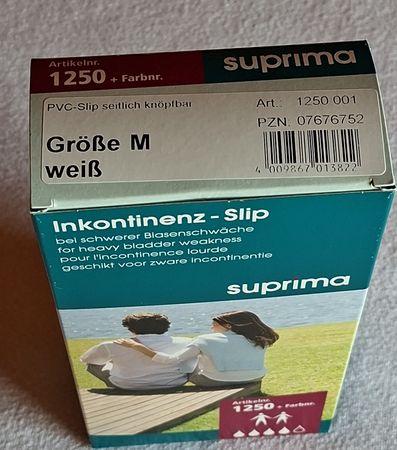 Suprima Inkontinenz Slip, Grösse M,  neuwertig und diskret.