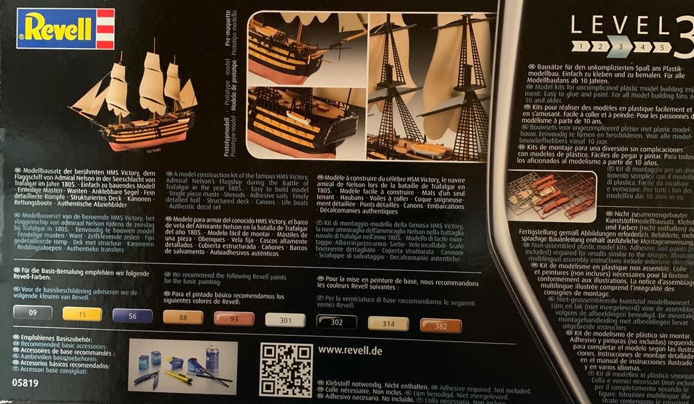 Model Set Hms Victory - 1:225e - Revell 65408
