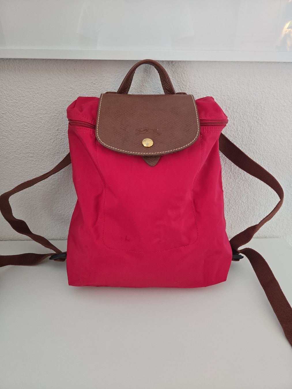 Longchamp Rucksäcke: Longchamp Le Pliage Rucksack Rot – Gebraucht aus Weinfelden von lexamo94 4