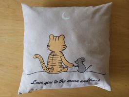 Kissen 40x40 Love you to the moon and back