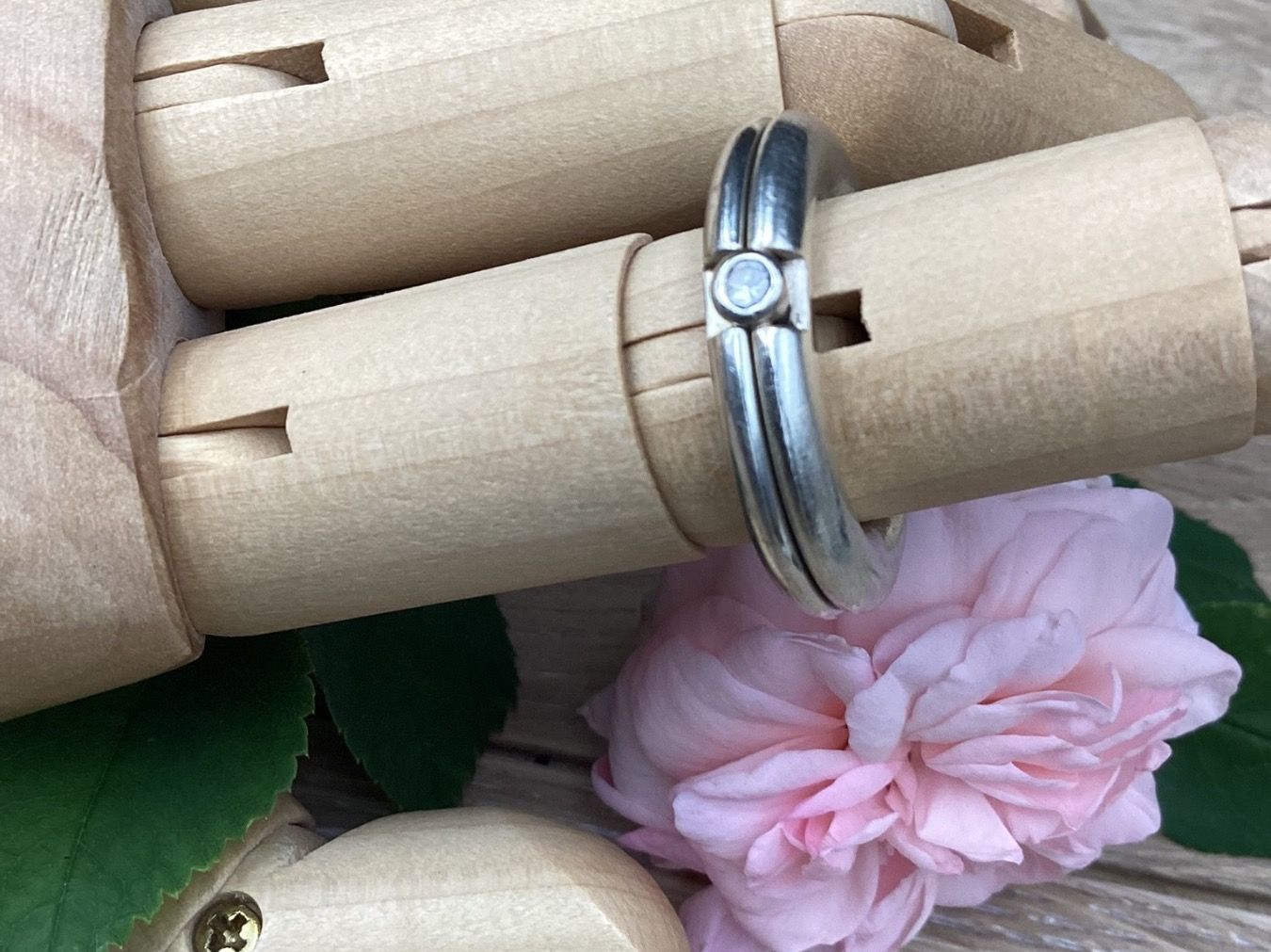 Anelli: Bague en argent avec zircon – Usato da Agiez venduto da Beve15