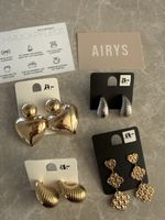 AIRYS Ohrringe Set Gold und Silber 