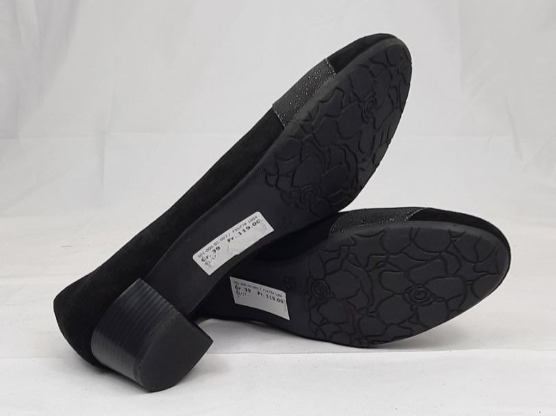 Scholl Scarpe da donna: SCHOLL Blockabsatz Pumps Black Suede elastic Gr. 40 – Nuovo e nell'imballaggio originale da Seuzach venduto da VT-Collections1 8