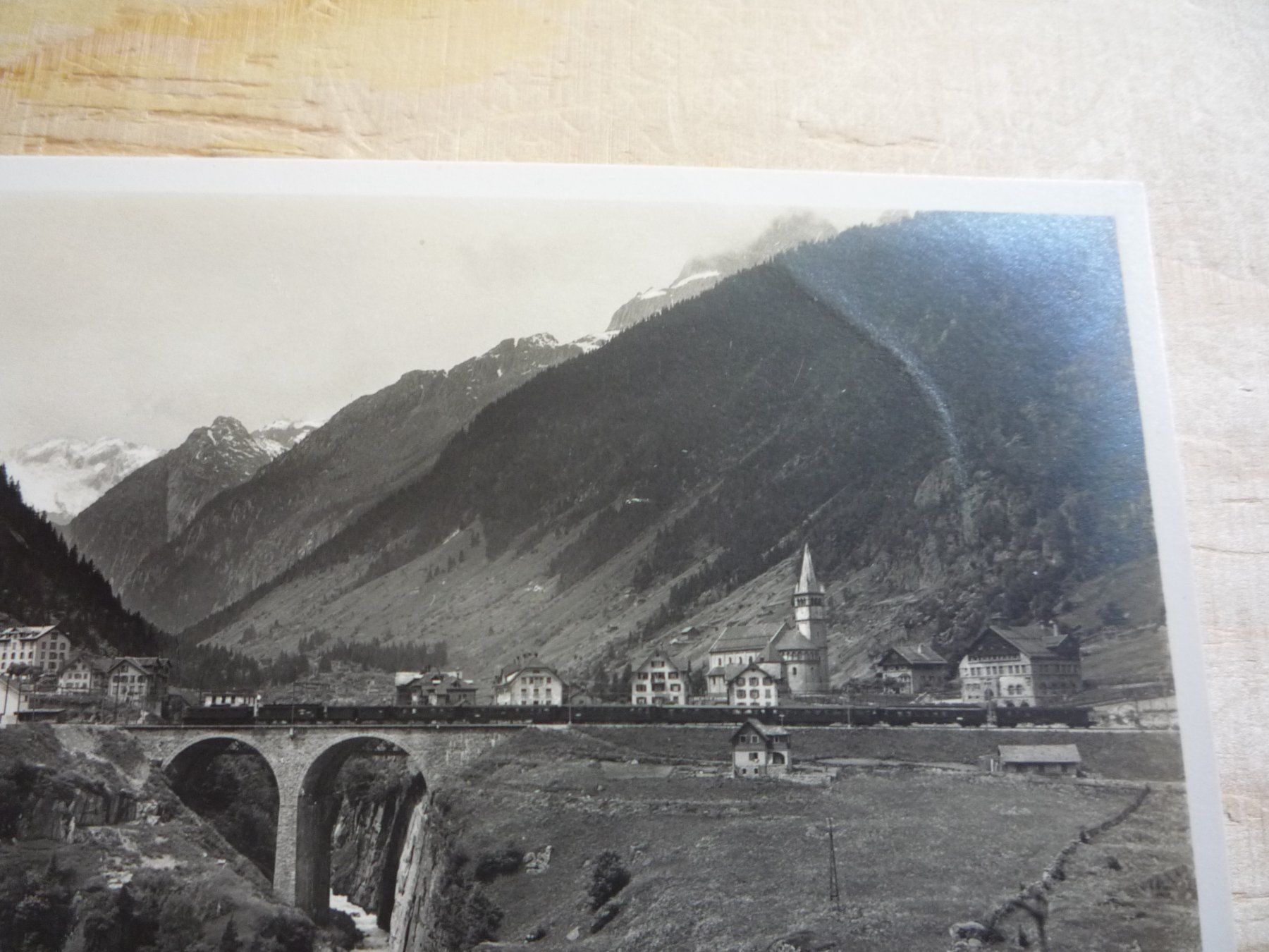 Ansichtskarten: Göschenen mit Dammagletscher, c 2597 – Gebraucht aus Rieden SG von Brockehuesli 1