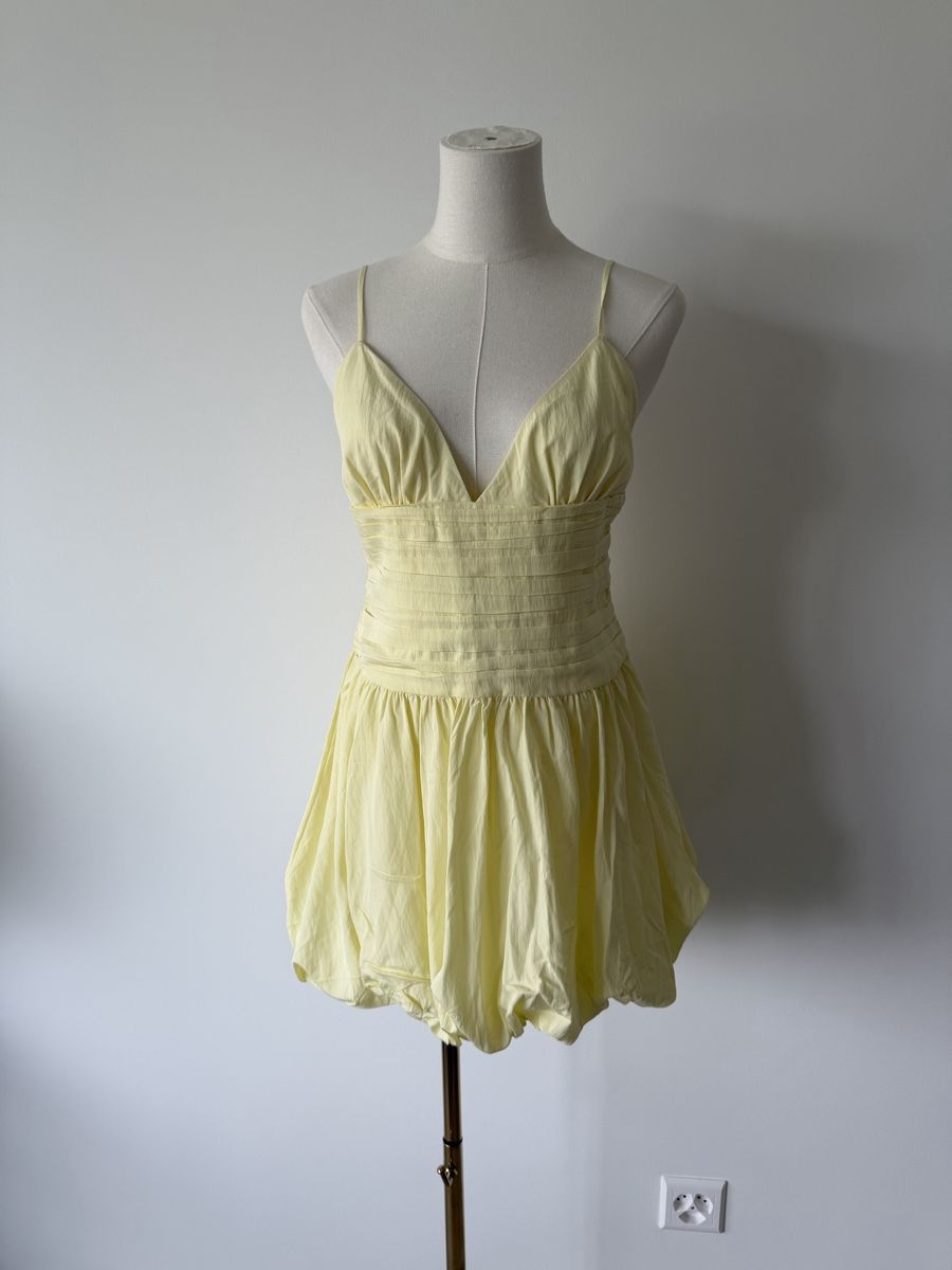 Mango Robes: Mango yellow mini dress size M new with tags – Neuf (Voir description) à Genève par nba_l98n