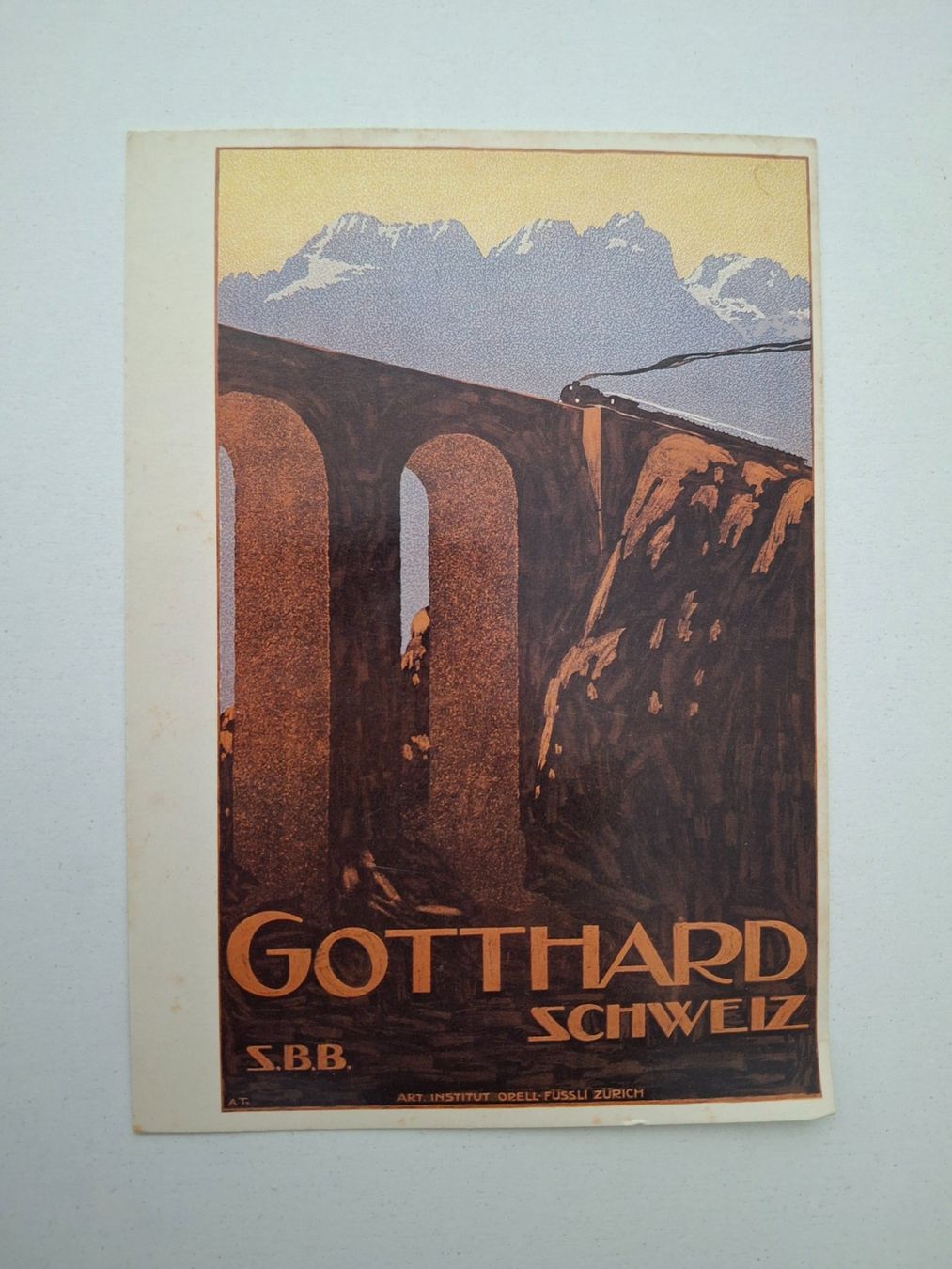 Cartoline postali: Ansichtskarte Gotthard Schweiz SBB (1980) – Usato da Dietikon venduto da Hwengi