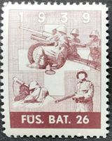 Soldatenmarken 2.WK, Füsilier Bat 26, braunvi, Wi Inf 259