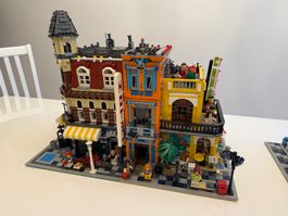 2 x Modular Gebäude - Hotel und Stadt-Café (lego-kompatibel)