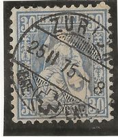 ZÜRICH 25.02.75 auf Zu#41 Mi#33 Vollstempel [17B4]