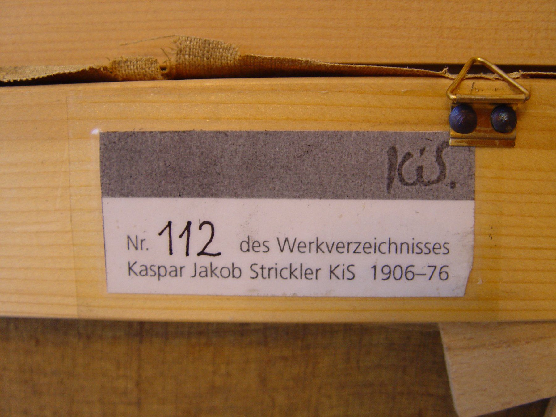 Gemälde: Grosses Öl Gemälde von Kaspar Jakob Strickler – Gebraucht aus Rotkreuz von Trojaner- 1