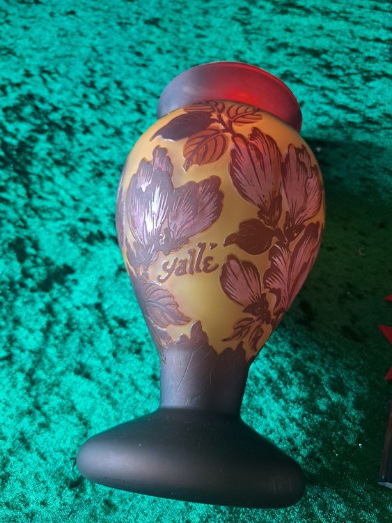 YBCPACK Pack Of 2 Semi-Transparent Grey Glass Vases, 22 Cm