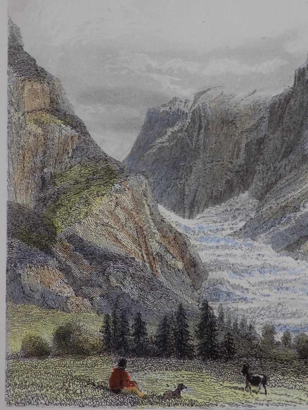 Incisioni: Grindelwald Gletscher koloriert – Usato da Risch venduto da Rischli15 3