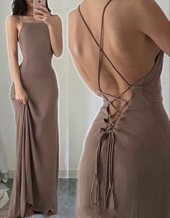 Maxikleid mit Schnürung Grösse L