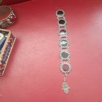 Armband mit Fatima Hand Anhänger Silberschmuck alt