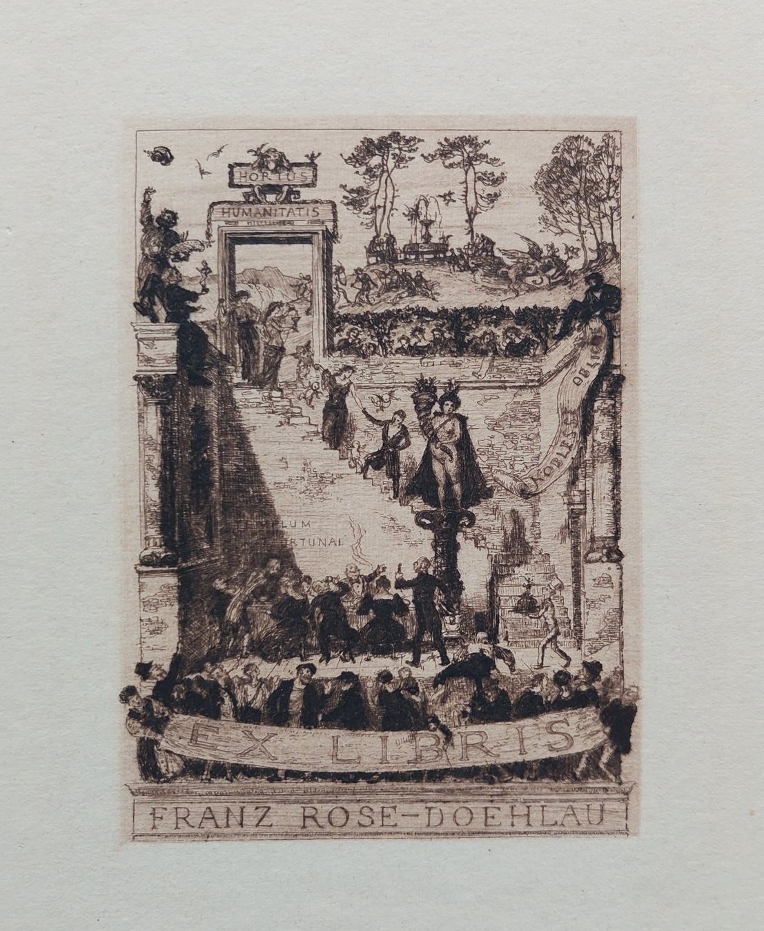 Gemälde: Exlibris Albert Welti - Original Radierung – Gebraucht aus Obfelden von Exlibris-Art