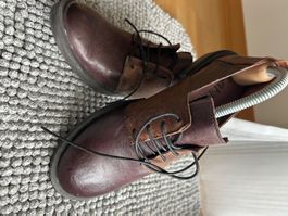 Italienische Halbschuhe aus weichem Leder,Gr.37 neu