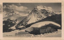 Alte Ansichtskarte Arosa, Blick gegen Furkapass, 1922