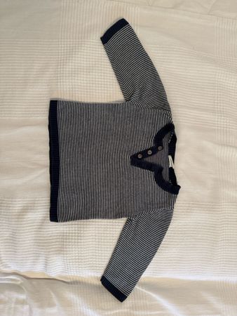 Alana Pullover gestreift Baumwolle Grösse 80 blau weiss