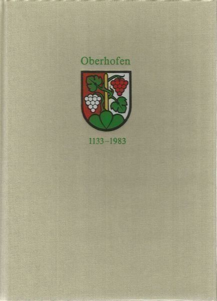 Libri: Oberhofen am Thunersee 1133-1983 Chronik – Usato da Bern venduto da Grindelwaldaus