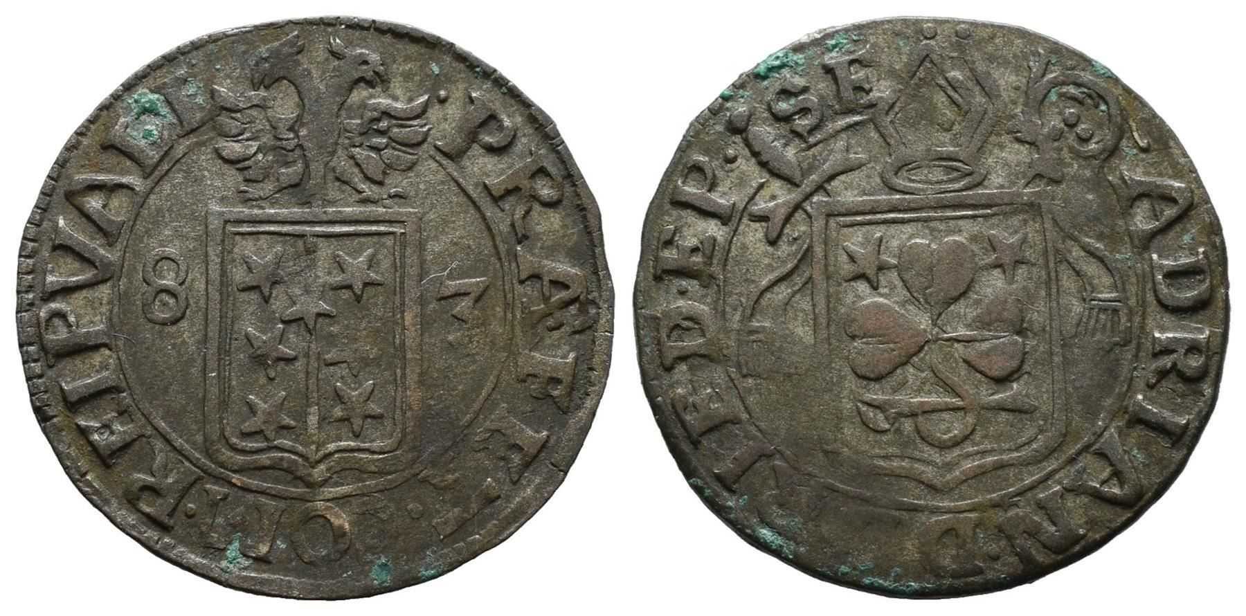 Alle Münzen: Wallis Halbbatzen 1683 , 2-1061a  /51 – Gebraucht aus Trimbach von Solothurn1
