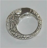 Karabinerverschluss rund, Silber 925