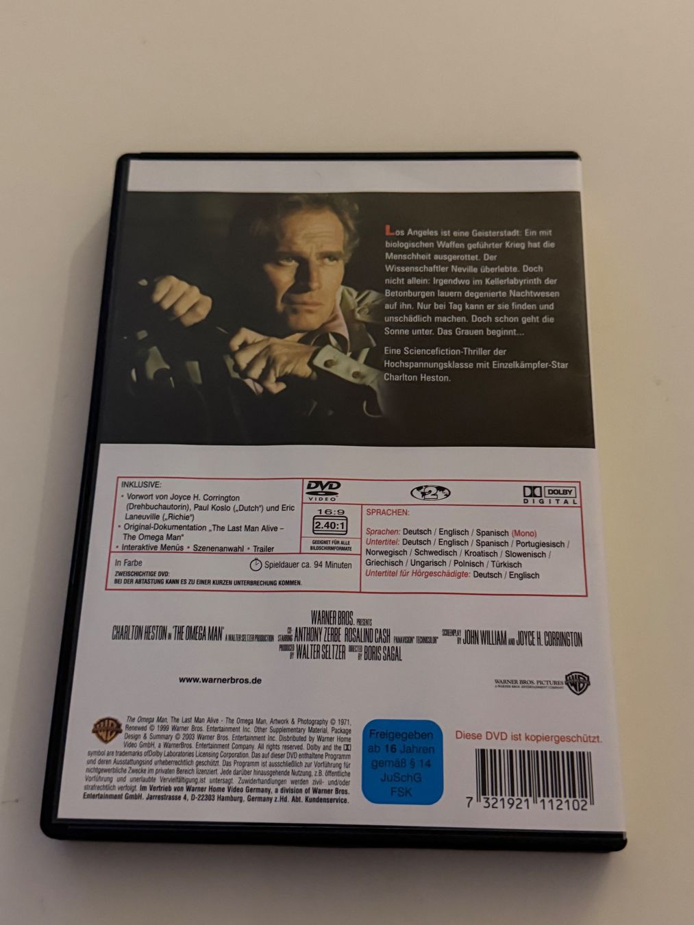 Alle DVDs: Charlton Heston - Der Omega Mann DVD – Gebraucht aus Altstätten SG von sheamus 1