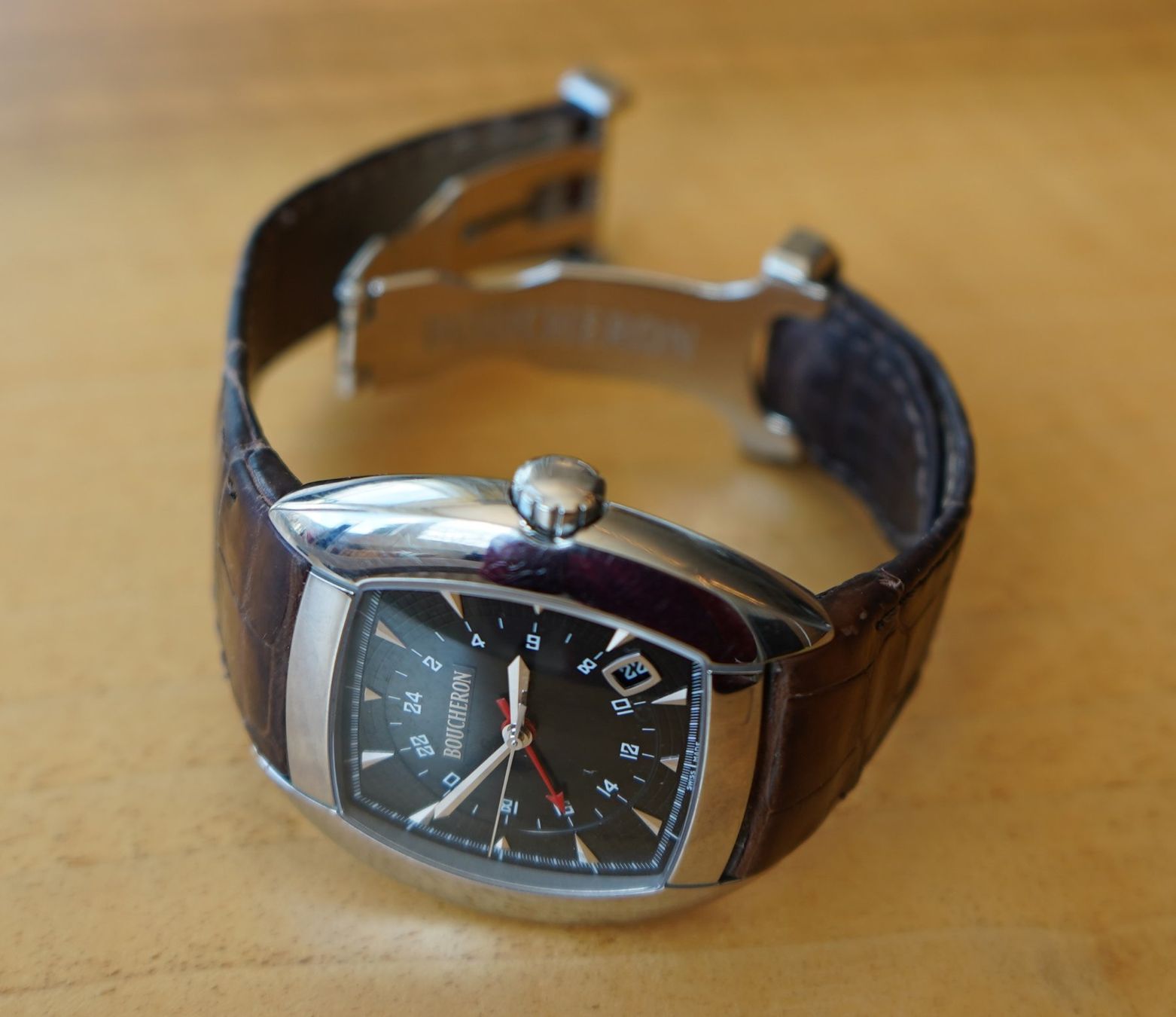 Boucheron Orologi: Uhr Marke Boucheron "Mec" – Usato da Zürich venduto da MatthiasBruetsch 1