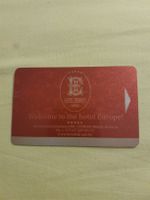 Carte Hôtel Europe Minsk, Biélorussie - Collectors Item !