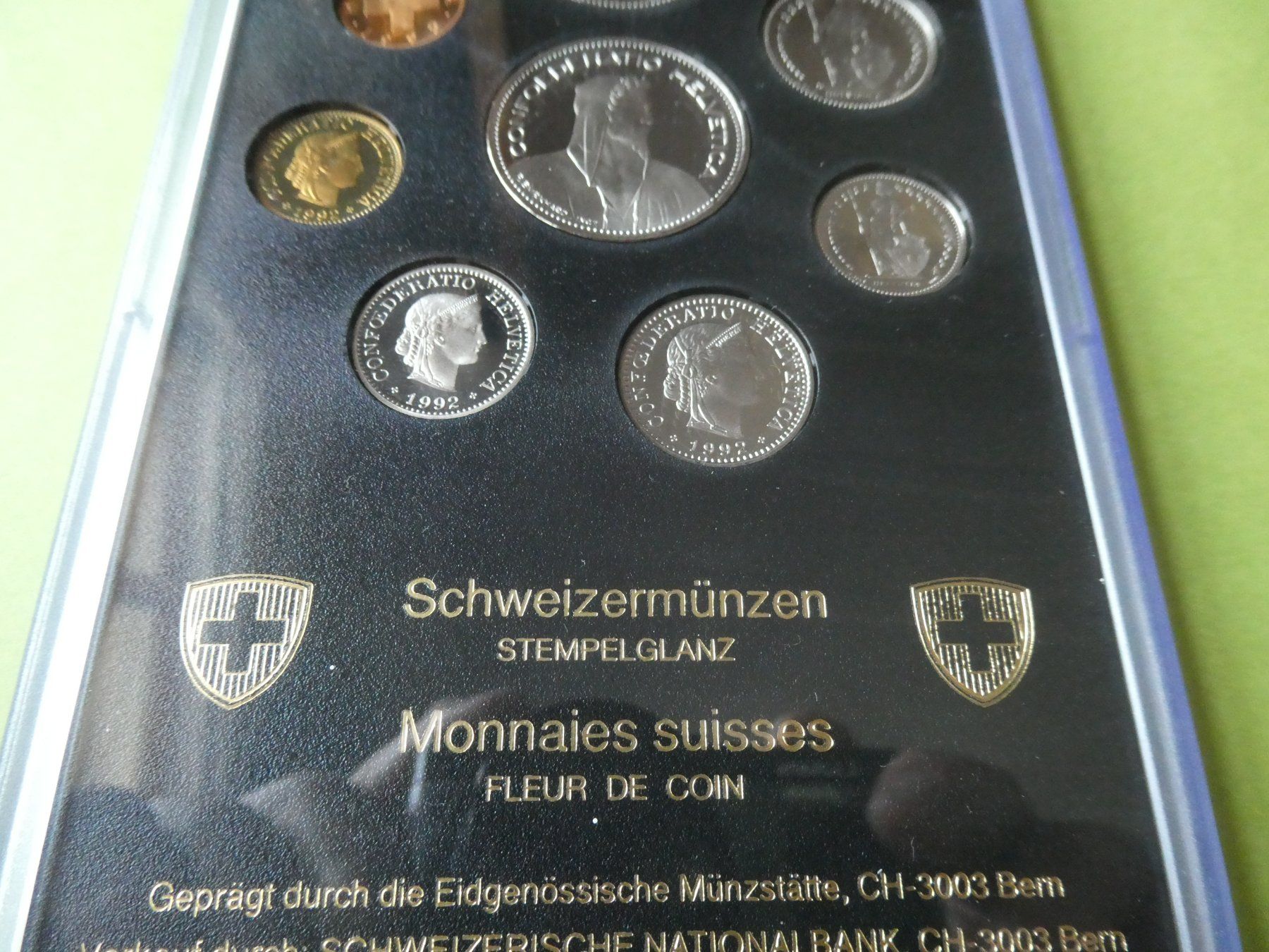 Alle Münzen: Schweiz 1992, Münzsatz  stempelglanz – Neu (gemäss Beschreibung) aus Hinterforst von Rohusri 1