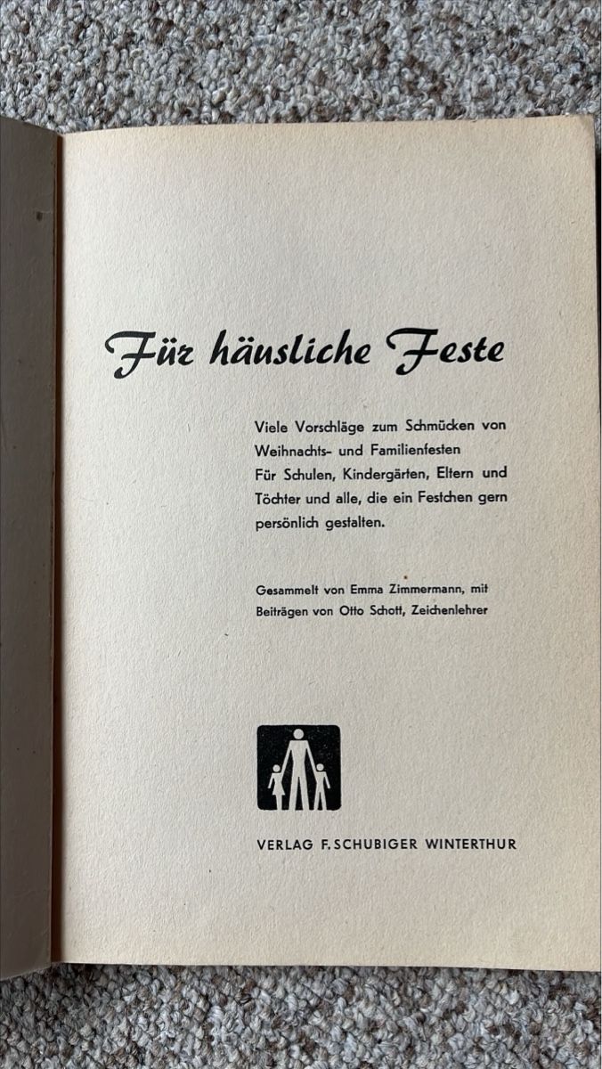 Bücher: Für häusliche Feste Verlag Schubiger Winterthur – Gebraucht aus Winterthur von Mmagu 1
