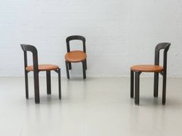 Stühle von B. Rey für Dietiker dunkelbraun gebeizter Buche