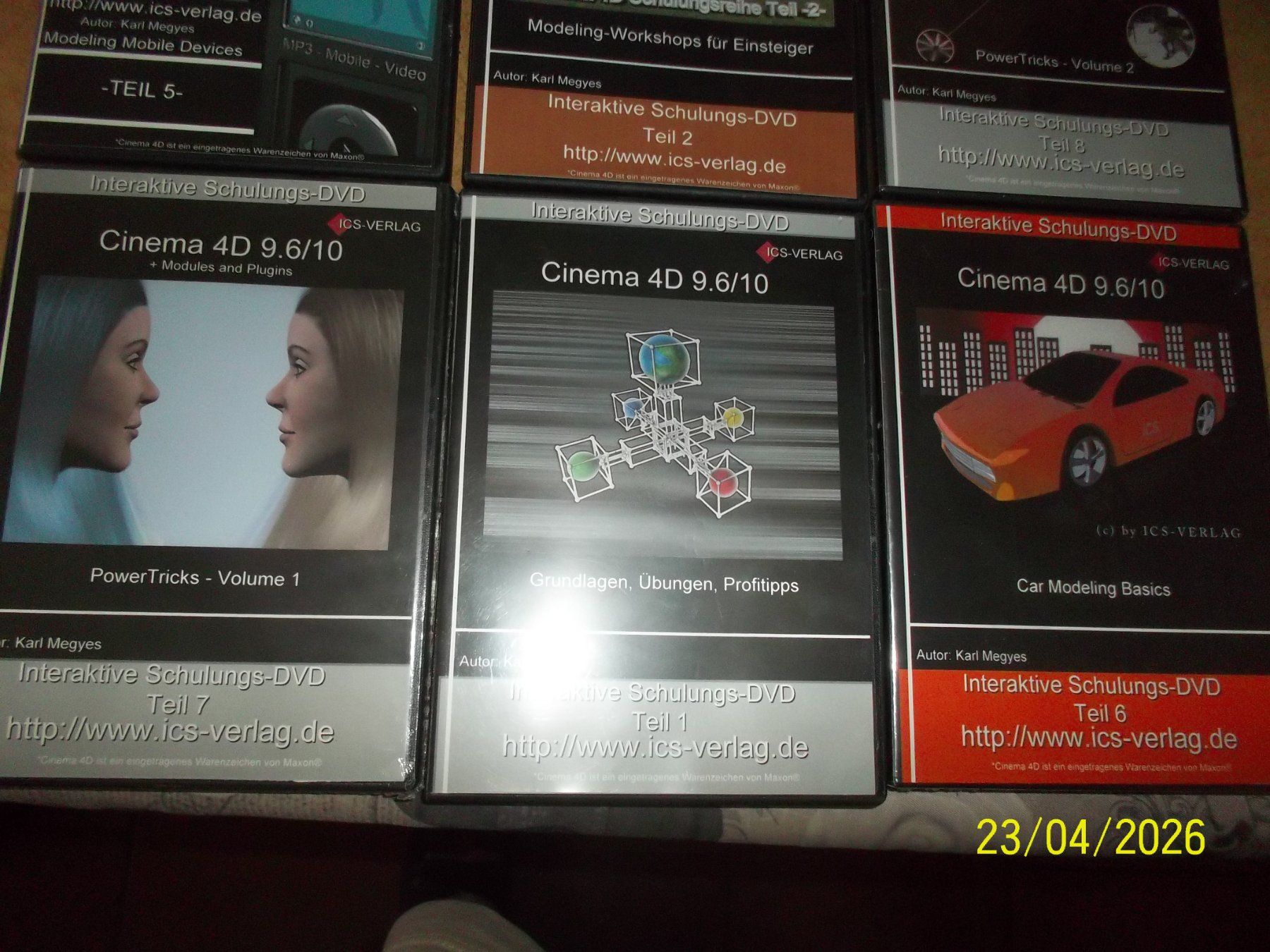 Software: 6 Schulungs DVDs Cinema 4D 9.6/10 – Usato da Root venduto da annaa19 1