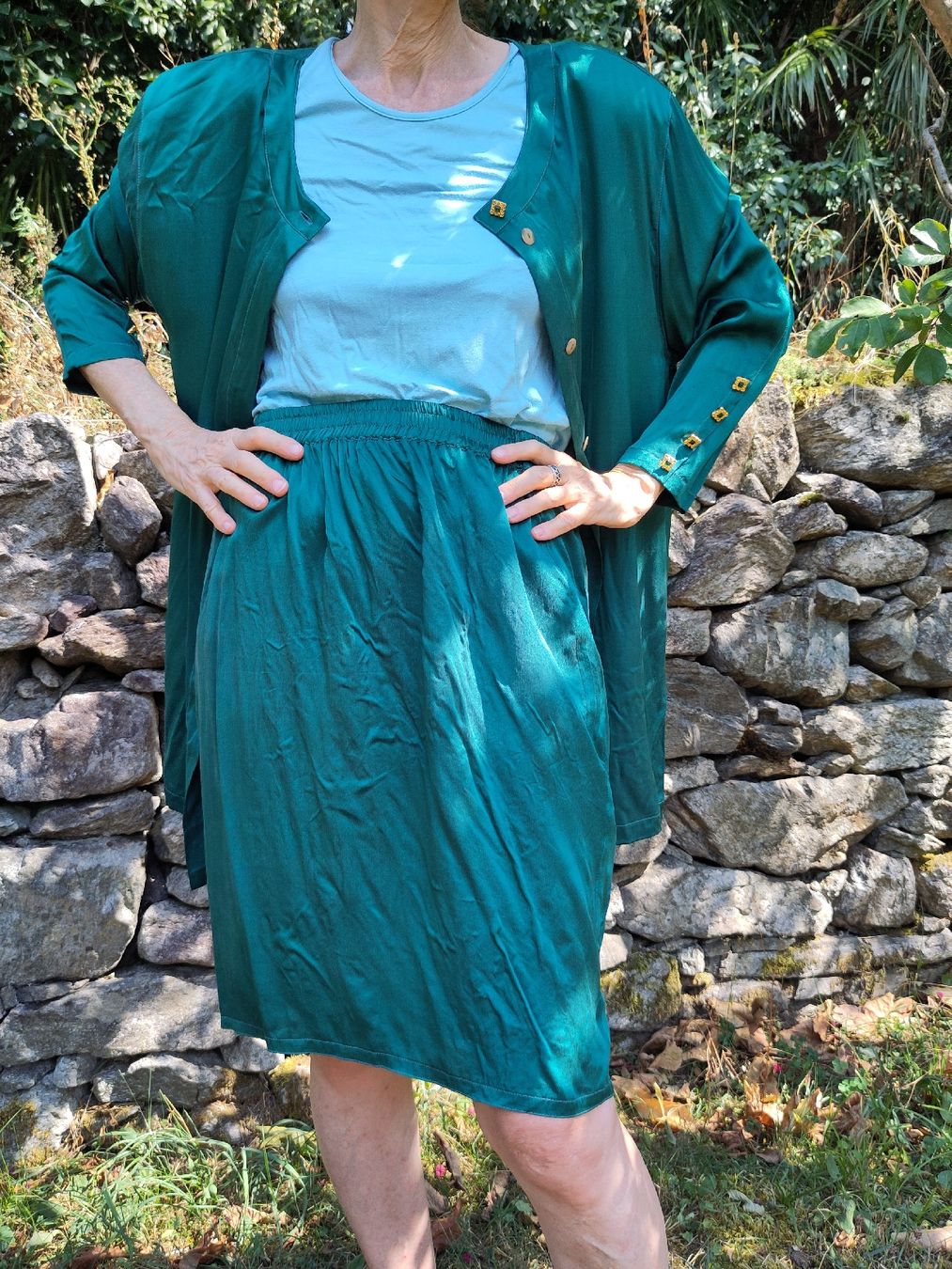 Robes: Kleid aus 100% Seide – D'occasion à Golino par noko09 1