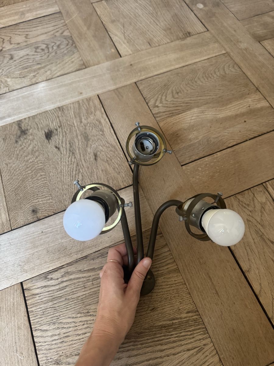 Lampen: Wandlampe Messing mit 3 Schirmen – Gebraucht aus Nidau von leo_h2vb 4
