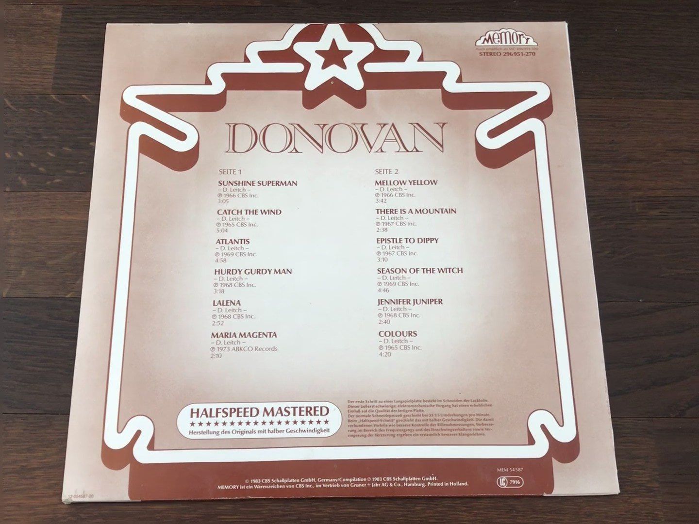 Dischi in vinile: DONOVAN - Starsound Collection - Halfspeed Mastered – Nuovo e nell'imballaggio originale da Buchs AG venduto da Archie 1