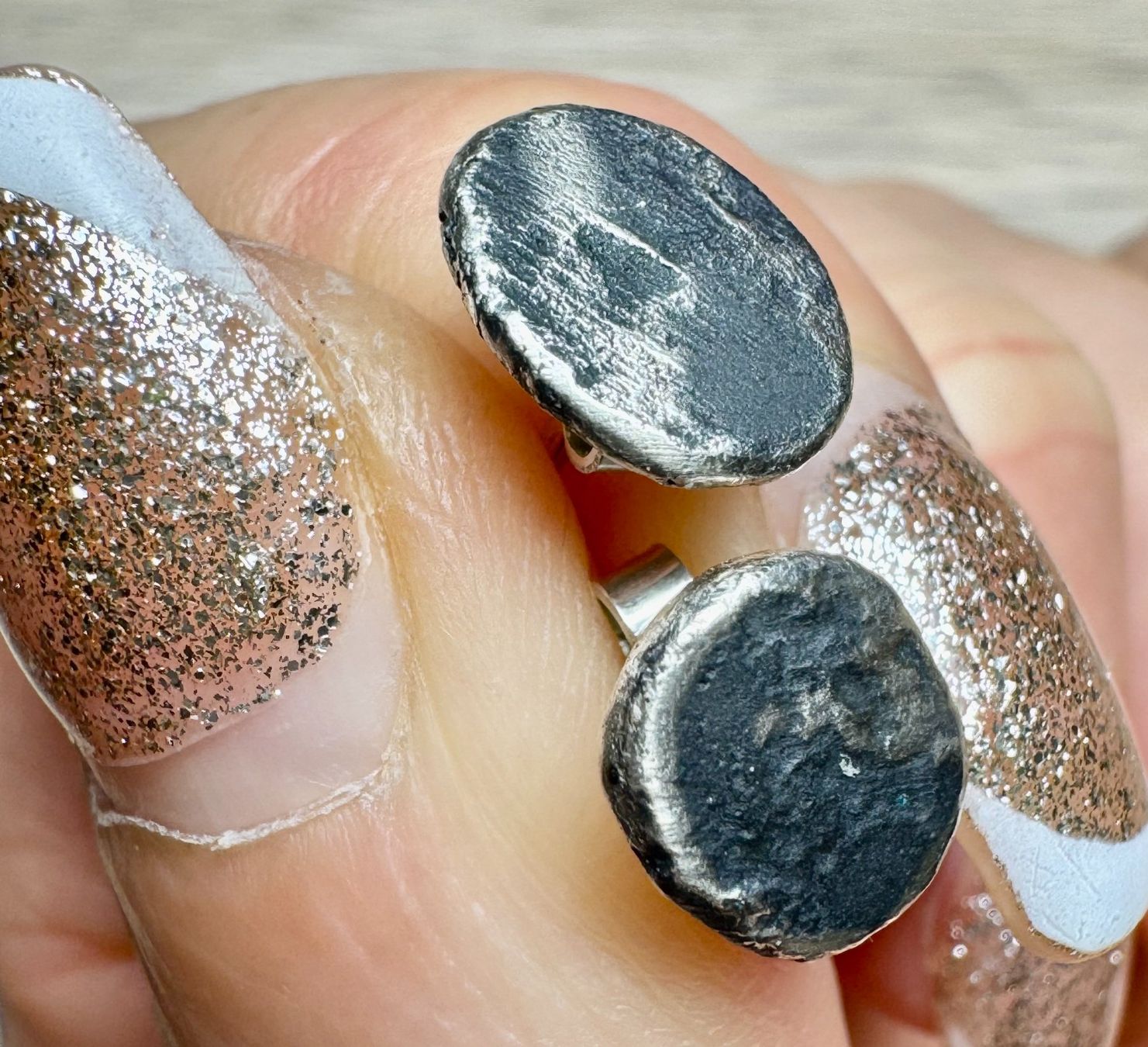 Orecchini pendenti & Orecchini a lobo: 1 Paar handgefertigte Ohrstecker - Silber 925 – Nuovo e nell'imballaggio originale da Jona venduto da Herzschmiede 6