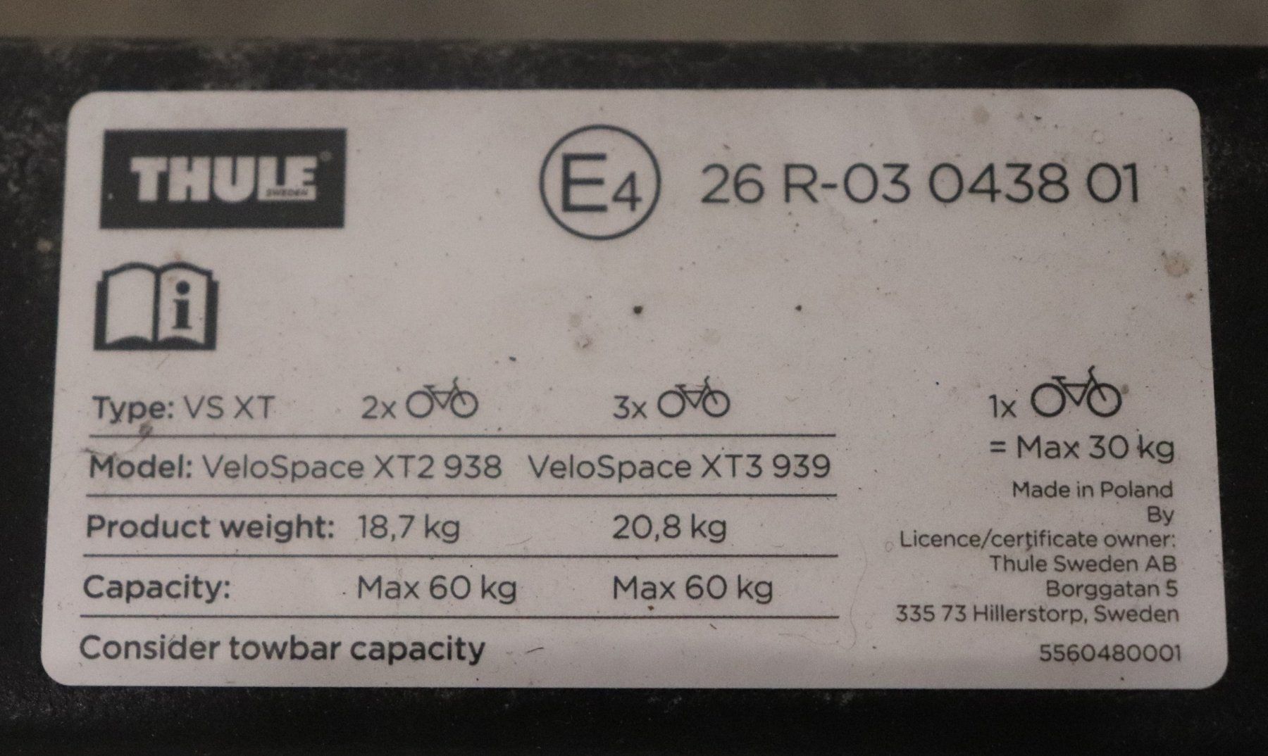 Travi: THULE Fahrradträger 2er – Usato da Unterkulm venduto da Mirage52 1