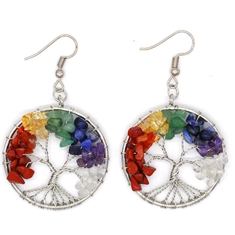 Orecchini pendenti & Orecchini a lobo: Boucles d'oreilles 7 Chakra – Nuovo e nell'imballaggio originale da Gurmels venduto da Swisspod